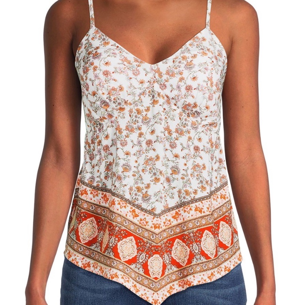 No Boundaries  paisley cami tank top